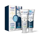 Crest 3D White Whitening Toothpaste, Day & Pro-Health Night Regimen Pack with Stannous Fluoride, 90 mL Each