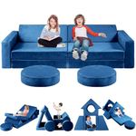 2024 New Modular Kids Sofa Couch, 12pcs Toddler Sofa Couch Building Fort, Versatile 300+DIY Creativing Playroom Bedroom Furniture. Convertible Kids Chair Sofa and Cushion for Boys and Girls