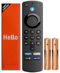 Remote Control Compatible with Amazon Alexa Voice FlRE TV Stick with 2 AAA Original Alkaline Batteries and User Manual Guide Inside (FireStick 3rd Gen)