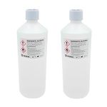 Hexeal Isopropyl Alcohol 2L – 2 x 1L Bottles of 99.9% IPA Disinfectant & Sanitiser – Removes Grime on Phones & Electronics – Degreaser, Cleaning Fluid & Solvent for Paint Thinning