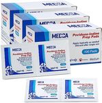 Iodine Prep Pads - (Box of 300 Count) Iodine Prep Solution Pads, 10% Povidone Iodine Swabs for Individual Disposable Cotton First Aid