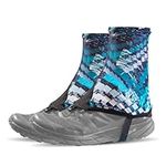 Azarxis Trail Gaiters Low Ankle Gators Shoes Boots Cover Breathable & Sand Protection for Men Women Running Triathlon Marathon Cycling Hiking Long Distance Backpacking Ourdoor Sports (Blue, M)