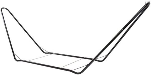 Sunnydaze 10-Foot Portable Steel Hammock Stand - for Camping and Spreader Bar Hammocks - 330-Pound Capacity - Black