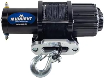 MOTOALLIANCE Viper UTV/ATV 4500lb Waterproof Wireless Winch from USA Powersports Company. 50 Feet of Black Synthetic Winch Rope. Perfect for Offroad Vehicle Recovery.