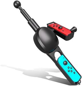 Fishing Rod for Nintendo Switch/ Switch OLED, Fishing Game Accessories Compatible with Legendary Fishing, Bass Pro Shops: The Strike & Fishing Star World Tour, Ideal for Family Fun & Gifting