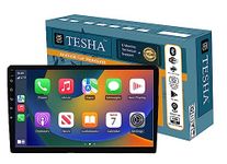 TESHA. 9" Android Car Stereo/Headunit for car/Capacitive Touch Screen/GPS + Steering Control Module/HD Screen (4/32 GB Ts9 (Wireless Carplay & Android Auto))