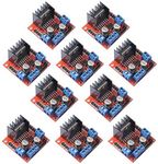 DEVMO 10 Packs L298N Motor Drive Controller Board Module Dual H Bridge DC Stepper Compatible with Ar-duino Electric Projects, Smart Car Robot