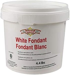 EDDE White Icing Fondant for Glazing Pastries, 4.4 Pounds
