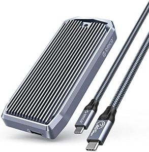 ORICO M.2 Enclosure for NVMe SSD, USB4.0 40Gbps Type-C to M Key B+M Key 2280 Aluminum External SSD Case Compatible with Thunderbolt 3/4 USB3.2/3.1/3.0/ Type-C-M2V01