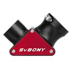 Svbony SV188P Zenith Dielectric Mirror, 1.25in 90 Degree Dielectric Diagonal Adapter, 99% Reflectivity Erect Image Metal Diagonal Telescope Accessories for Planetary Deep Sky Visual