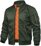 TACVASEN Men's Bomber Jacket Milita