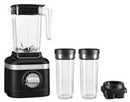 KitchenAid K150 3 Speed Ice Crushing Blender with 2 Personal Blender Jars, Black Matte, KSB1332BM