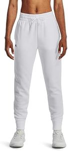 Under Armour Womens Rival Fleece Joggers Plus, (100) White / / Black, 3X