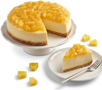 ANDY ANAND CHOCOLATIER Luxurious Gluten-Free Pineapple Cheesecake, 9" Freshly Baked with Real California Cream Cheese, No Preservatives, Exquisite Taste (2 lbs)