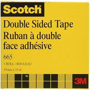 Scotch Tape Double Sided Tape, 19mm Wide x 33m, 1 Roll