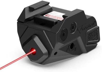 Votatu H6L-R Ultra Compact Pistol Red Laser Sight, Rechargeable Sub-Compact Red Dot Laser Beam with Handgun Rail Locating Keys for Glock, 1913 Picatinny, Sig P320, Beretta 90two, S&W 99 and S&W TSW