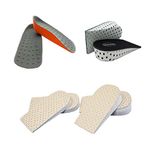 Height Increase Shoe Inserts Heel PadHappystep 4 Pairs Invisible Height Increase Shoe Inserts Insoles, in-Sock Heel Lift Raising Pad for Shoes (1 Pair 1.5cm, 1 Pair 2cm and 2 Pairs 3cm) (1.5+2+3 cm)