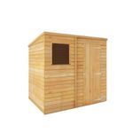 Waltons 7x5 Wooden Garden Shed | Overlap Pent Roof Storage Shed | Durable 7mm Timber Cladding | Weather-Resistant Outdoor Shed for Tools, Bikes & Garden Equipment | Secure & Spacious Garden Storage