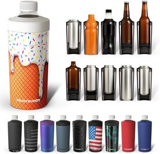 Universal Buddy XL Can Cooler by Frost Buddy - Fits 12-ounce, 16-ounce, 20-ounce, and 24-ounce Cans and Bottles - Keep Your Drinks Refreshingly Chilled for over 12 hours. (Vanilla Ice Cream)