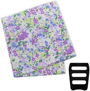 GHTIYLP Floral Pocket Squares for Men with Holder Printed Flower Mens Handkerchief Cotton Suit Pocket Hanky for Wedding (Colorful Garden)