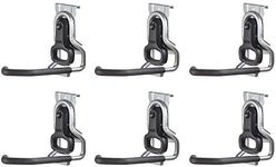 Rubbermaid Heavy Duty Universal Vertical Fasttrack Hanging Wall Mount Bike Hook Garage Storage Organizer (6 Pack)