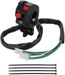 WATODAY 5 Function 10 Wires Left Starter Kill Light Choke Switch Assembly,ATV Ignition Switch for 150 200cc 250cc 300cc RoKeta Coolster ICEbear Jetmoto Kazuma ATV Parts Peace Baja Quad 4 Wheeler