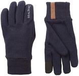 SEALSKINZ Necton Windproof All Weather Knitted Glove Cold, Dark Navy, S