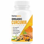 HERBAGENIX Curcumin Tablets With Piperine (Bioperine), Turmeric Powder (95% Curcuminoids), Ginger, Vitamin C, Zinc, COQ10 For Immunity Booster And Antioxidant Supplement–60 Tablet (No Capsules Pack1)