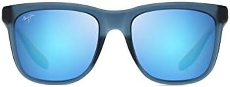 Maui Jim Men's and Women's Pehu Polarized Classic Sunglasses, Matte Navy/Blue Hawaii Polarized, Medium