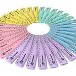 Fat Belly Fish - 6 Inch / 15cm Rulers - Shatter Resistant - Class Pack of 50 - Pastel Colors