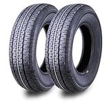 2 Premium FREE COUNTRY Trailer Tires ST 185/80R13 6 ply Load Range C w/Scuff Guard …