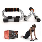 Phoenix Fitness Push Up Bar Stand - Press Up Bar Pair with Non-Slip Foam Handles for Extra Grip - Push-Up Press-Up Stand for Chest, Arms and Shoulder Training Exercise Workout