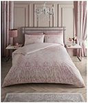 GC GAVENO CAVAILIA Duvet Cover Sets, Reversible Bedding Bed Set, Polycotton Quilt Covers, Antoinette-Pink, Double