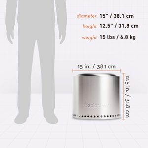 Solo Stove Ranger 2.0 Fire Pit – Portable Stainless Steel Outdoor