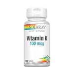 Solaray Vitamin K 100 mcg | 60 Tablets