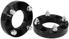 JiiinMiiin 1 inch (25mm) 4x110 to 4x110 ATV Wheel Spacers with 74mm Hub Bore & 10x1.25 Studs, Compatible with Honda, Suzuki, Yamaha, Bombardier, Black 2 Pack