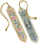 Dimensions Gold Collection - Counted Cross Stitch Kit - Elegant Bookmarks - 06783 - Arts and Crafts for Adults - Set of 2-14 Count Aida - 9 inch