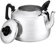 Catering Teapot Aluminium Pints/litres, Silver Tea Pot Lightweight Durable and Efficient for Perfect Brews Use for Camping Parties Catering Teapot (8 Pint (4.5 LTR))