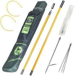 SINGMATOOLS Hawaiian Sling Fishing Spear 7ft Fiberglass Pole Spear Fishing Equipment Snorkeling Scuba Diving Gear Hand Spear Harpoon for Underwater Hunting, Spearfishing, Freediving (Yellow)