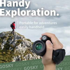 Gosky 12x55 HD Monocular Telescope – BAK4 Prism, FMC Lens, Phone Adapter