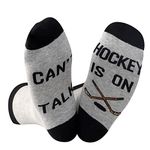 Hockey Sport Lover Gift Hockey Birthday Gift Can’t Talk Hockey Is On Novelty Hockey Socks for Fans (Hockey Is On CA)