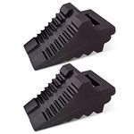 ROBLOCK Solid Rubber Wheel Chocks Heavy Duty Trailer Chock -2 Pack Black, 8.6" Long x 3.7 Wide x 4.7" High