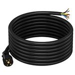 CheeMuii 15 FT Trailer Cord Heavy Duty 7 Way Trailer Wiring Harness Kit 7 Pin Trailer Plug Inline Wire Harness Cable for Trailers RVs Campers