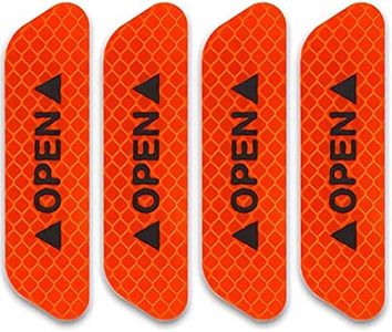 TRUE LINE Automotive Door Open Warning Reflective Marker Trim Molding Safety Kit (Red)