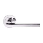 Designer Levers - Scylla Lever on Rose Door Handle - Sleek Design - Polished Chrome - 1 Pair - Fixings Included - Interior Use