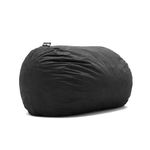 Big Joe XL Fuf Lenox Foam Filled Bean Bag Chair with Liner and Removable, Fabric, Black, Extra Large with Remvovable Cover