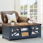 Joaxswe 48" Farmhouse Coffee Table 