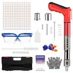 SEPSCO Cordless Nail Gun Manual Kit, All Steel 5 Speed Removable Strong Durable Safe Mini Air Nailer with 150 Nails and Tool for Concrete Wall Anchor Line Framing Ceiling Fixture Install Wire Hider