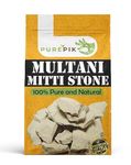 Purepik Organic Multani Mitti Stone Form Paste 1000g (1 Kg) (Fuller's Earth/Calcium Bentonite Clay) for Face Pack and Hair Pack