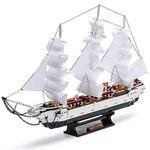 URGEAR Iconic White Swan Sailboat Building Set - Sailboat Building Block Kit, Collectible Display Model Set for Adult to Build, Perfect for Gift Giving (1672 pcs)